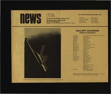 Canterbury Society of Arts News, number 63, September/October 1975
