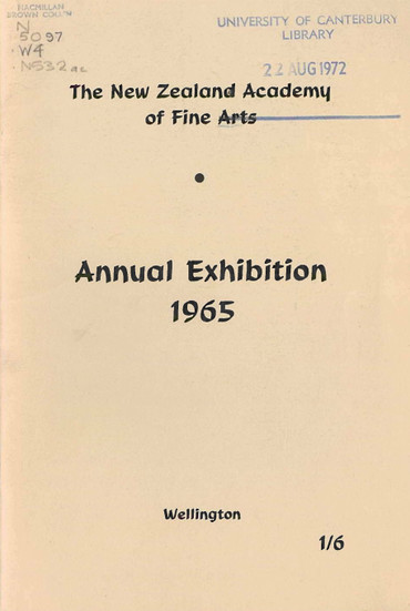 NZAFA 77th exhibition, 1965