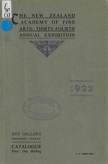 NZAFA 34th exhibition, 1922