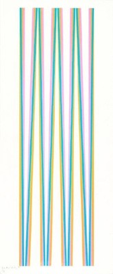 Bridget Riley Untitled (elongated triangles 4). Screenprint. Purchased, 1973Reproduced with permission