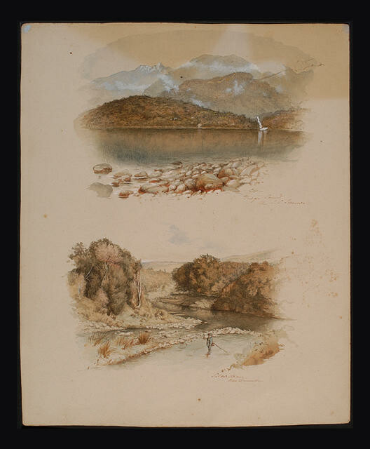 George Sound from S S Tarawera (above); Silverstream, near Dunedin (below)