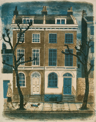 Juliet Peter Facades, W.9. Lithograph. Purchased 1992.