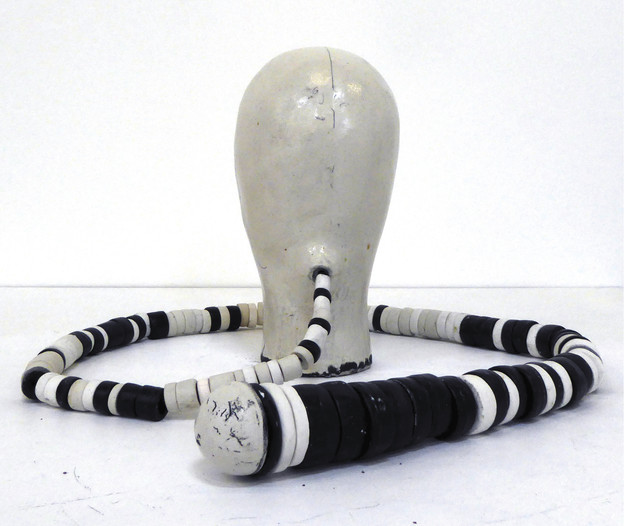 Julia Morison Headcase, 27 2015. Glazed and painted stoneware. Courtesy of the artist and Two Rooms, Auckland