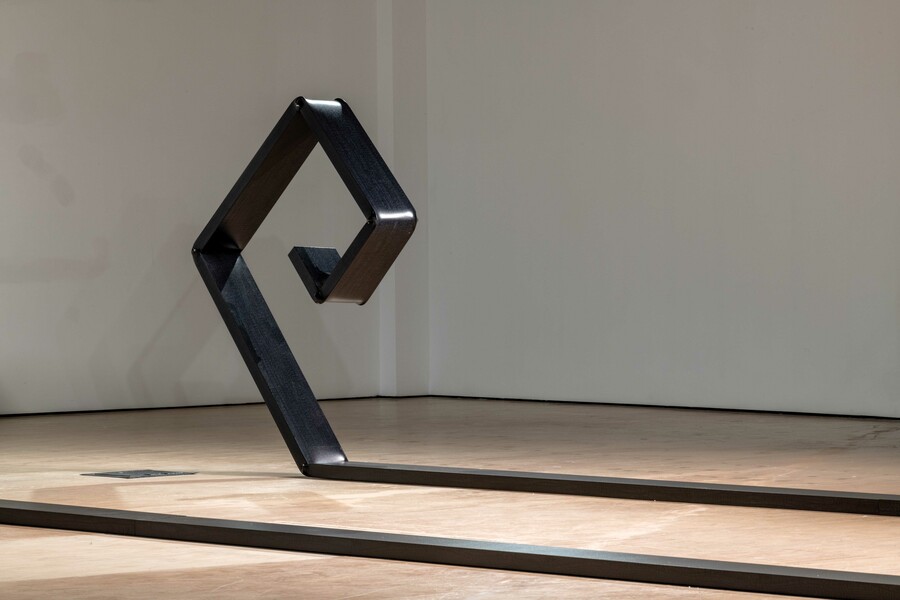 Installation view of Peter Robinson: Charcoal Drawing, Whangārei Art Museum, 2024. Photo: Nimmy Santhosh