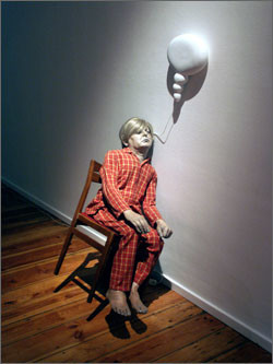 Ronnie van Hout Ersatz (Sick Child) 2005. Mixed media. Collection of Christchurch Art Gallery, purchased by the Friends of Christchurch Art Gallery, 2007