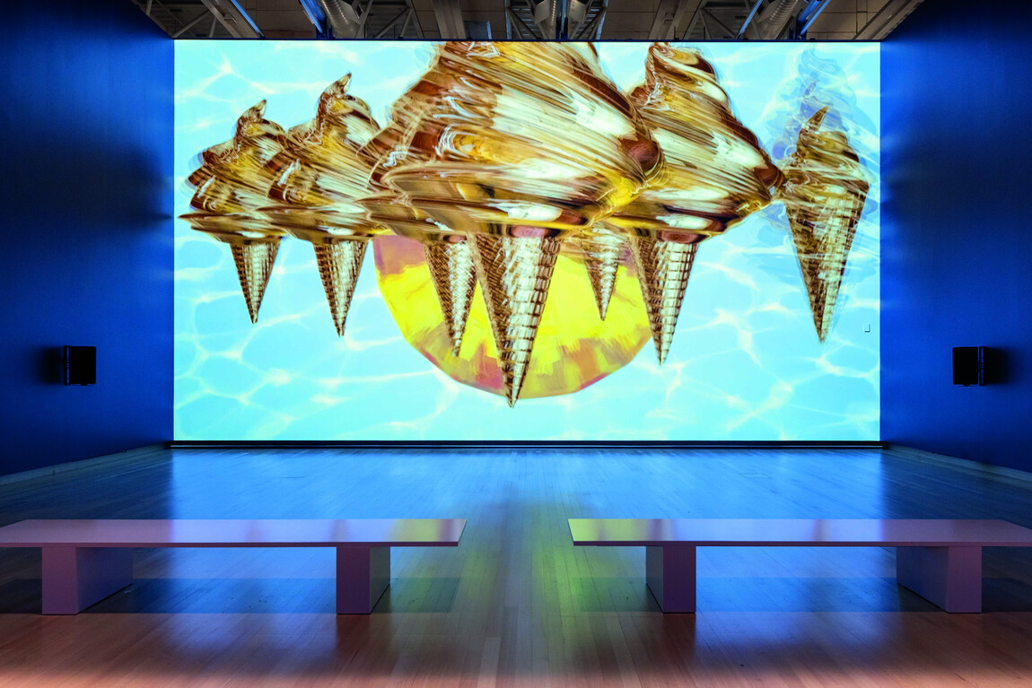 Hye Rim Lee White Rose (2022) in Āke Tonu Atu | Eternity, Te Papa Tongarewa, 2024–5. 3D generalist: Greg Smith. Sound: Ladyfish. Courtesy of Te Papa Tongarewa