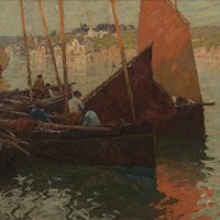 Evening, Concarneau by Terrick John Williams