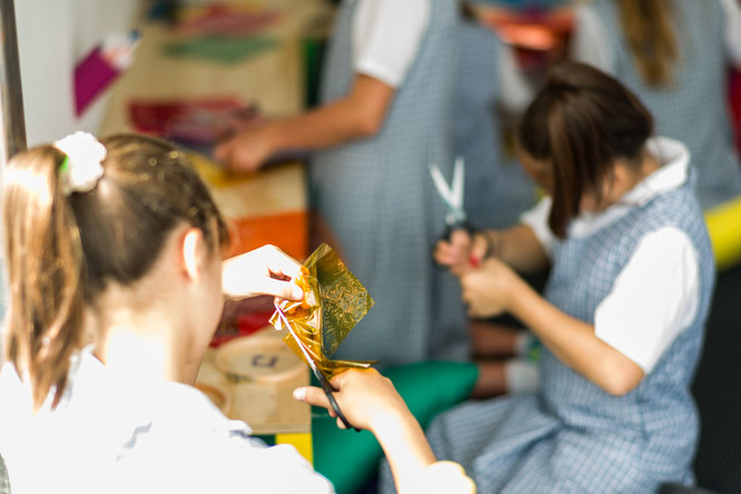 Students working, 2014