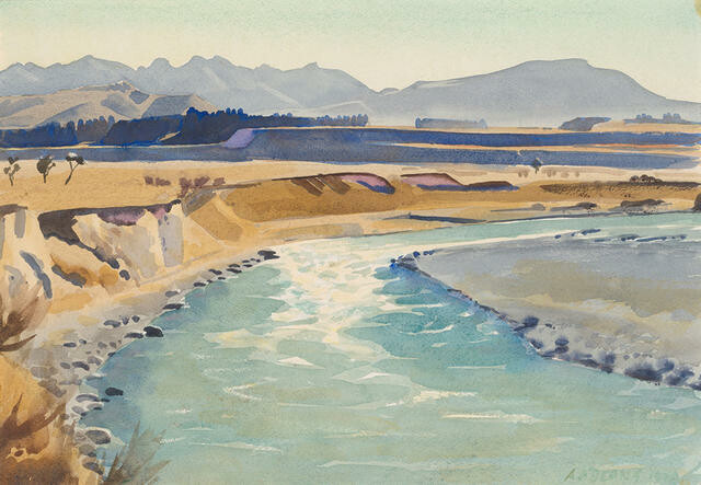 The Rangitata, sunny