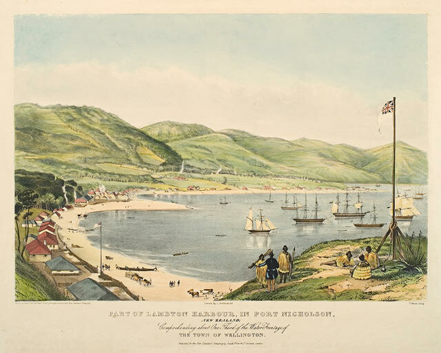 Part of Lambton Harbour, in Port Nicholson, New Zealand