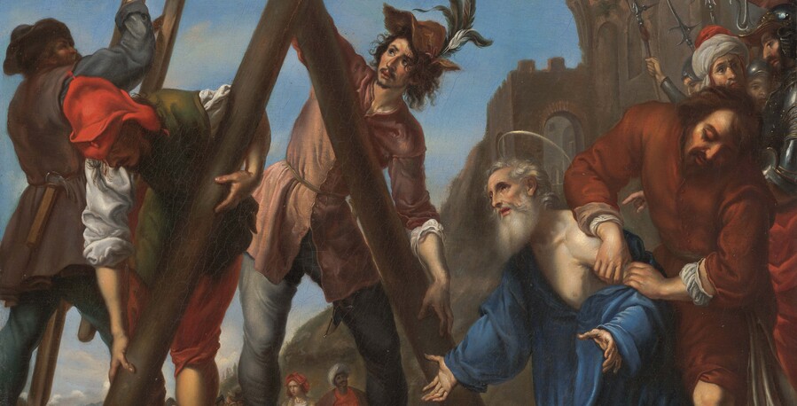 Artist unknown (after Carlo Dolci) The Martyrdom of Saint Andrew (detail) undated. Oil on canvas. Collection of Christchurch Art Gallery Te Puna o Waiwhetū, purchased 2020