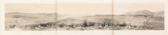 The town and part of the harbour of Nelson in 1842