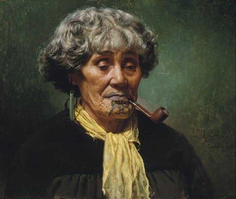 Charles Frederick Goldie: Ina te Papatahi, A Ngapuhi Chieftainess 1902