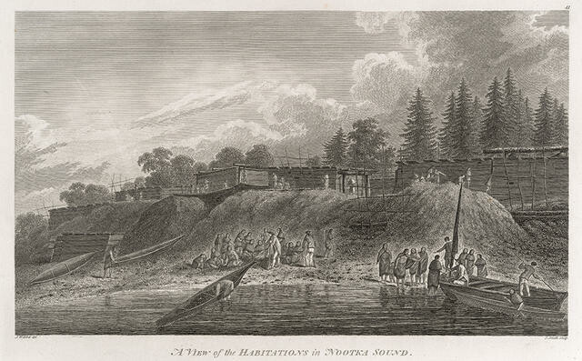 A view of the Habitations in Nootka Sound