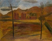 Nelson landscape with tobacco kilns