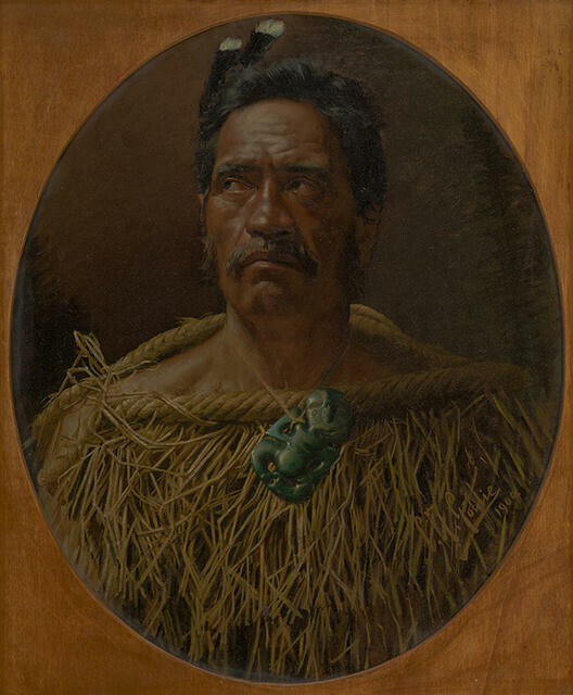 Study from Life or One of the Old School, Wiremu Watene Tautari (Ngāti Whātua)