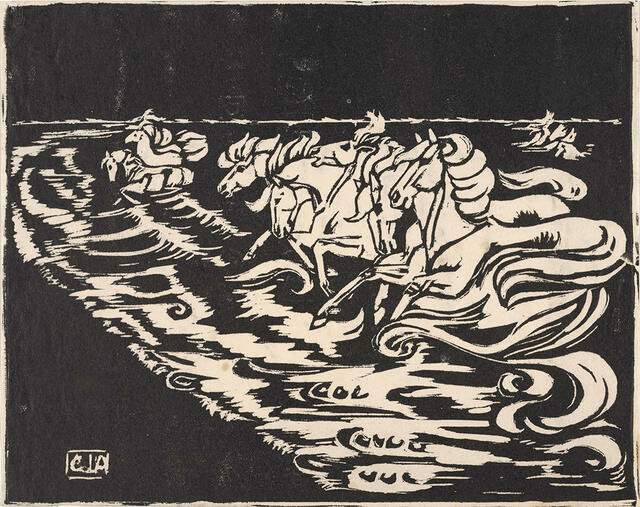 Untitled [White horses]