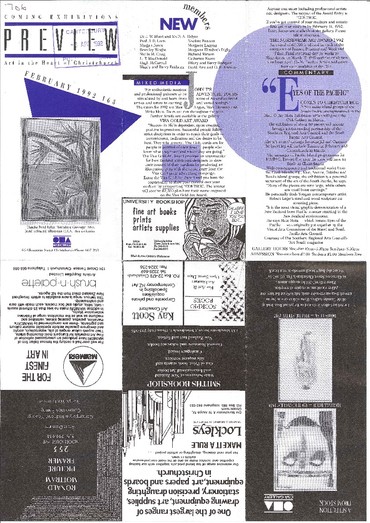 Canterbury Society of Arts Preview, number 163, February 1992