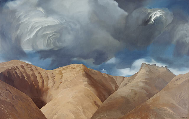 Te Tihi O Kahukura And Sky VIII (The Citadel Of The Rainbow God)