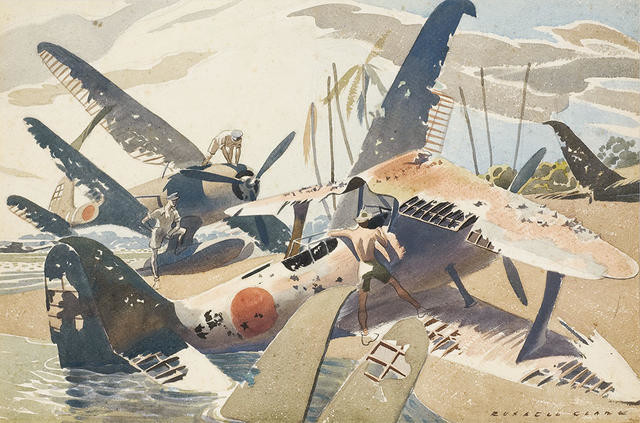 Japanese Planes, Rekata Bay, Santa Isabel, 1945