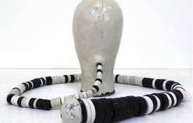 Julia Morison Headcase, 27 2015. Glazed and painted stoneware. Courtesy of the artist and Two Rooms, Auckland