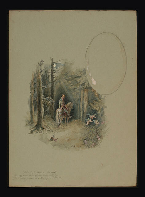 Next morning, while he past the dim-lit woods, Himself beheld three spirits mad with joy Come dashing down on a tall wayside flower (Tennyson, Idylls of the King)