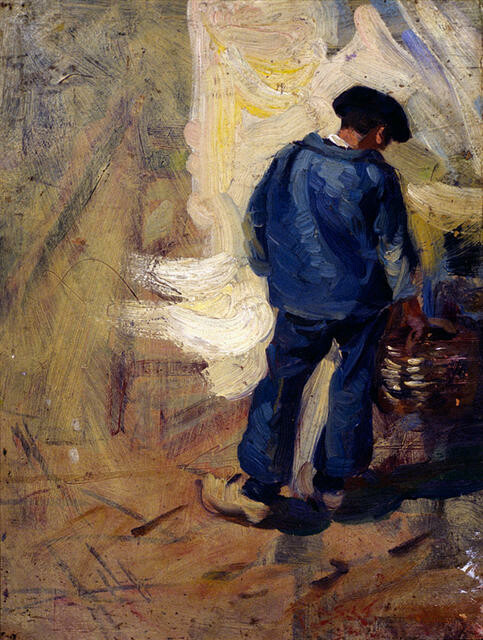 Blue Figure, Concarneau [also known as Le Mousse]