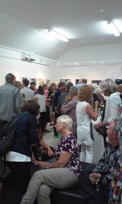 Opening night, Arts in Oxford gallery.