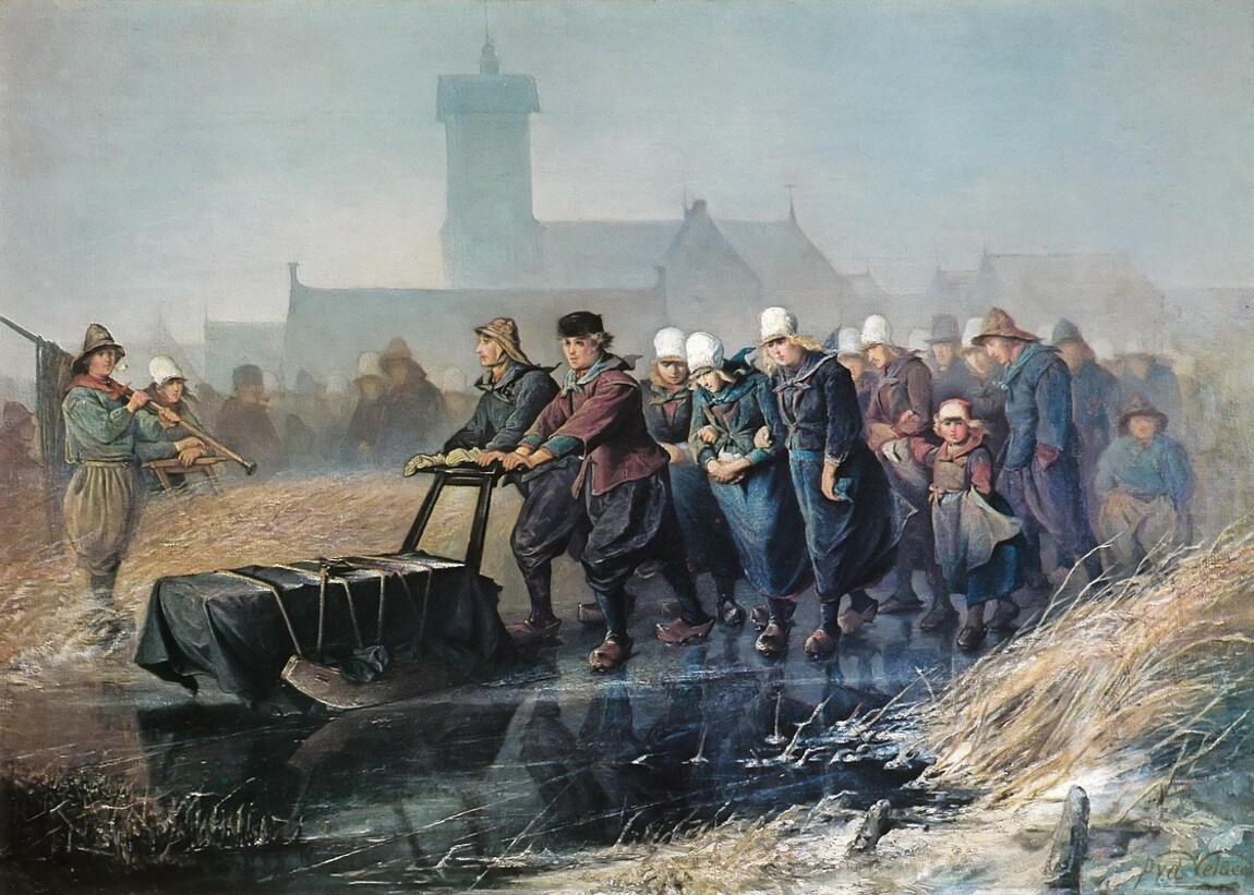 Petrus van der Velden Marken Funeral Procession c. 1872. Oil on canvas. Collection unknown