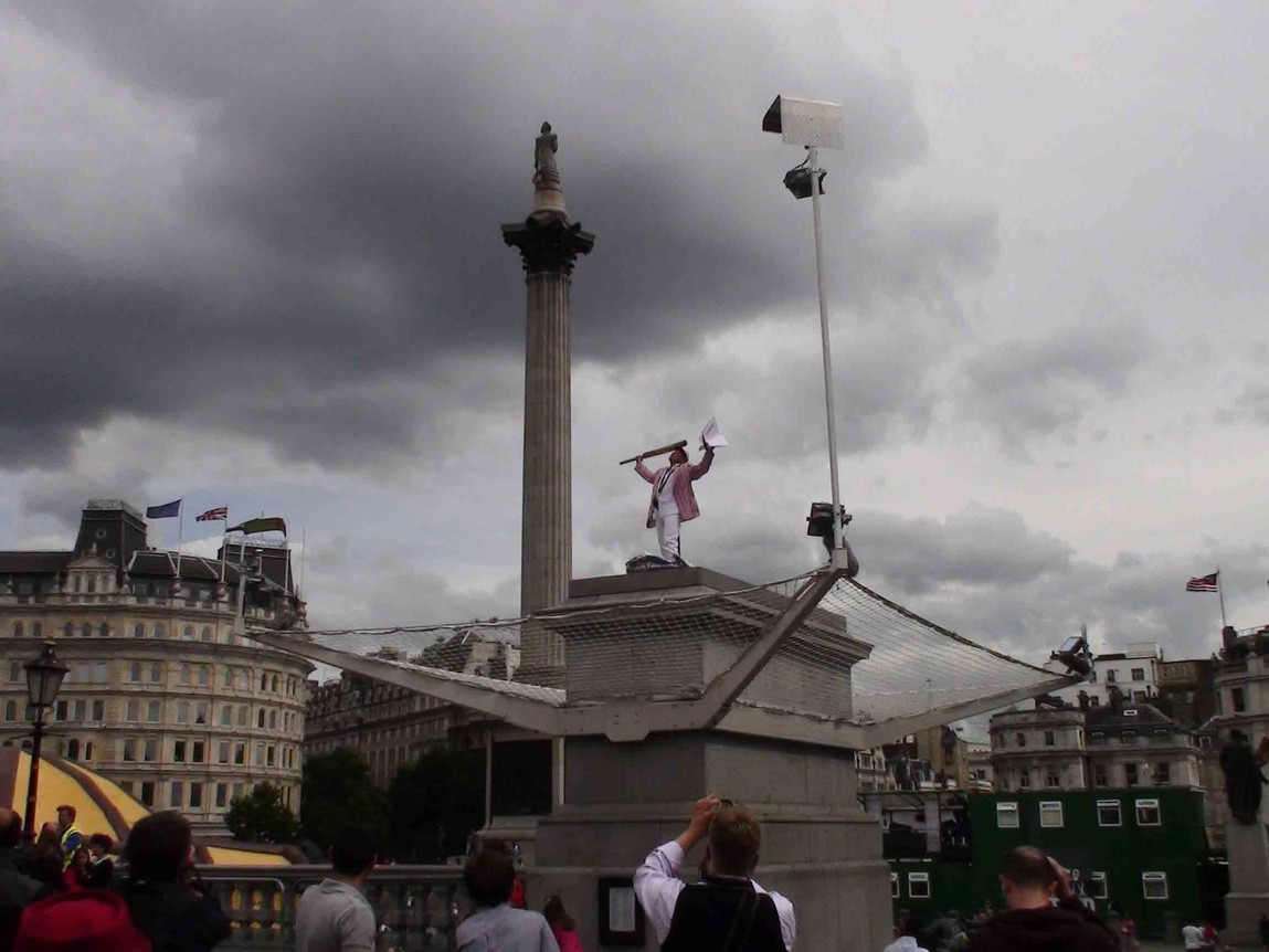 Antony Gormley One & Other 2009. The Mayor's Fourth Plinth Commission. Fourth Plinth, Trafalgar Square, London, England. © the artist