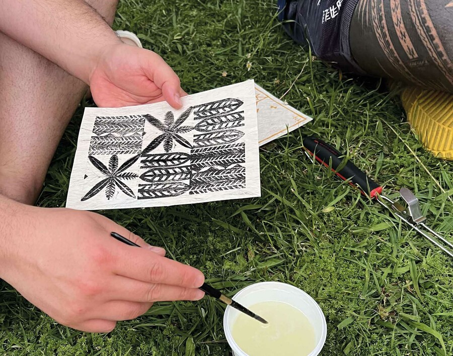 Work in progress. Photo: Cora-Allan