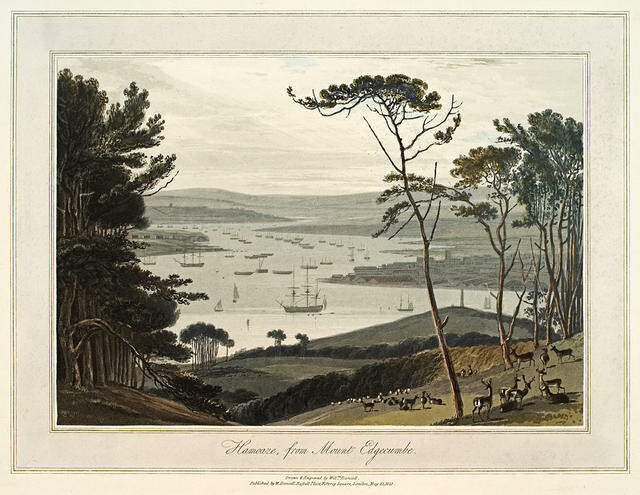 Hamoaze from Mount Edgecumbe