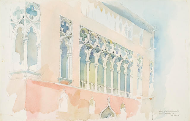 Detail of Palazzo Giovanelli, Venice, 19 May 1974