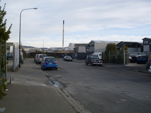 Barbour street, Phillipstown looking south towards the railway lines.