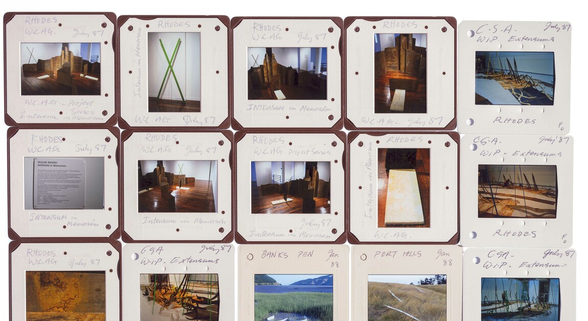 A selection of archival slides by Pauline Rhodes, 1987–8