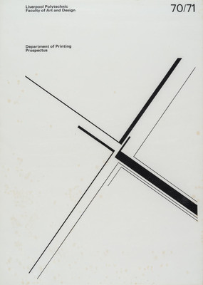 Liverpool Polytechnic Facultyof Art and Design: Department of Printing Prosepectus, 1970
