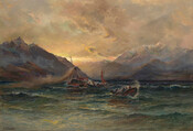 The Mailboat in a Norwester, Wakatipu