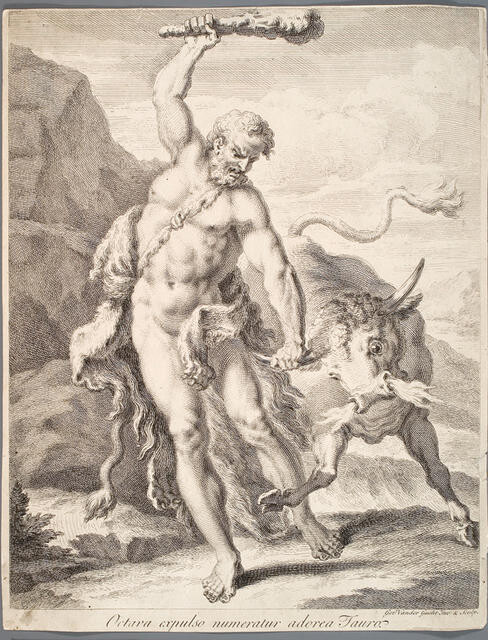 Hercules And The Bull, Labour Eight From The Labours Of Hercules