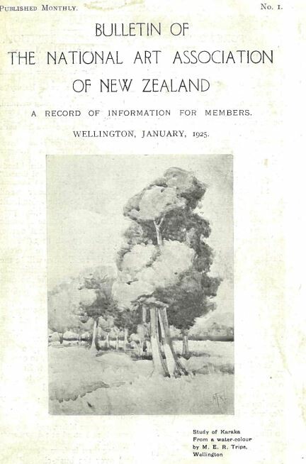 Bulletin of the NAANZ, issue 1, January 1925