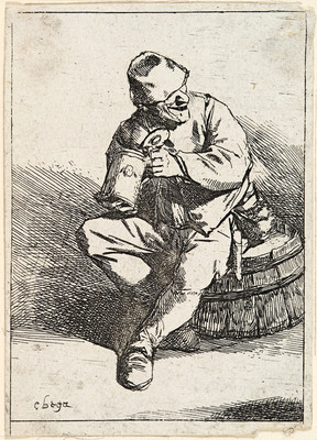 Cornelius Bega Peasant Drinking From Tankard c.1650. Presented by Gordon H Brown, 1972.