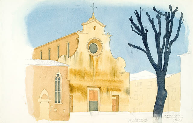 A note, S Spirito, Florence, 12 April 1974