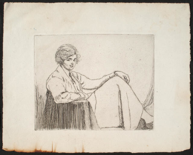 Untitled [young woman seated]