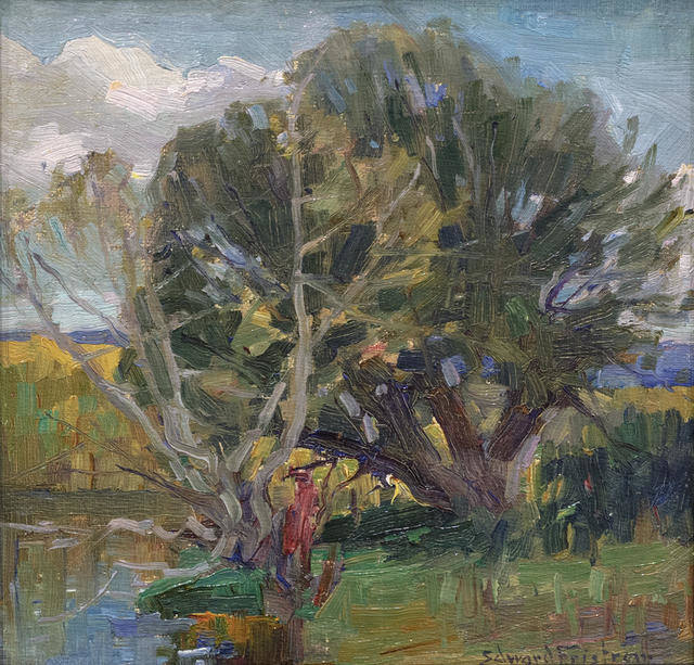Untitled (landscape with trees)