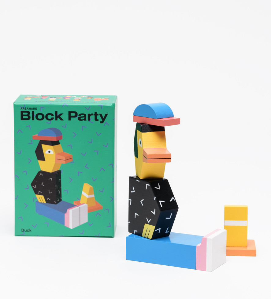 Block Party Duck Wooden Toy – Areaware