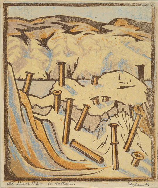 Old Sluice Pipes, St Bathans