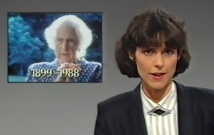 News report on the death of Evelyn Page