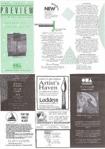 Canterbury Society of Arts Preview, number 173, December 1992