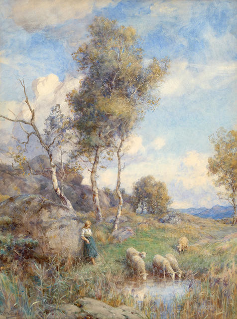 A pool amongst the hills by Ernest Waterlow