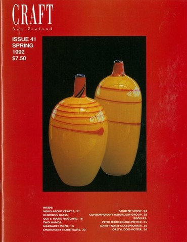 Craft New Zealand issue 41, Spring 1992