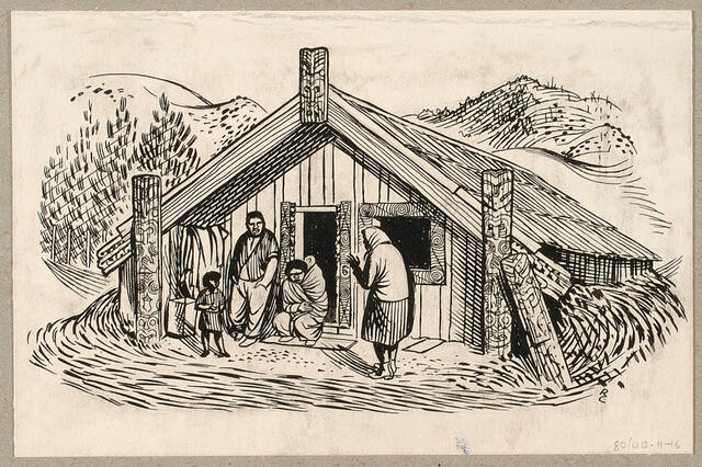 Wharepuni (Sleeping House)